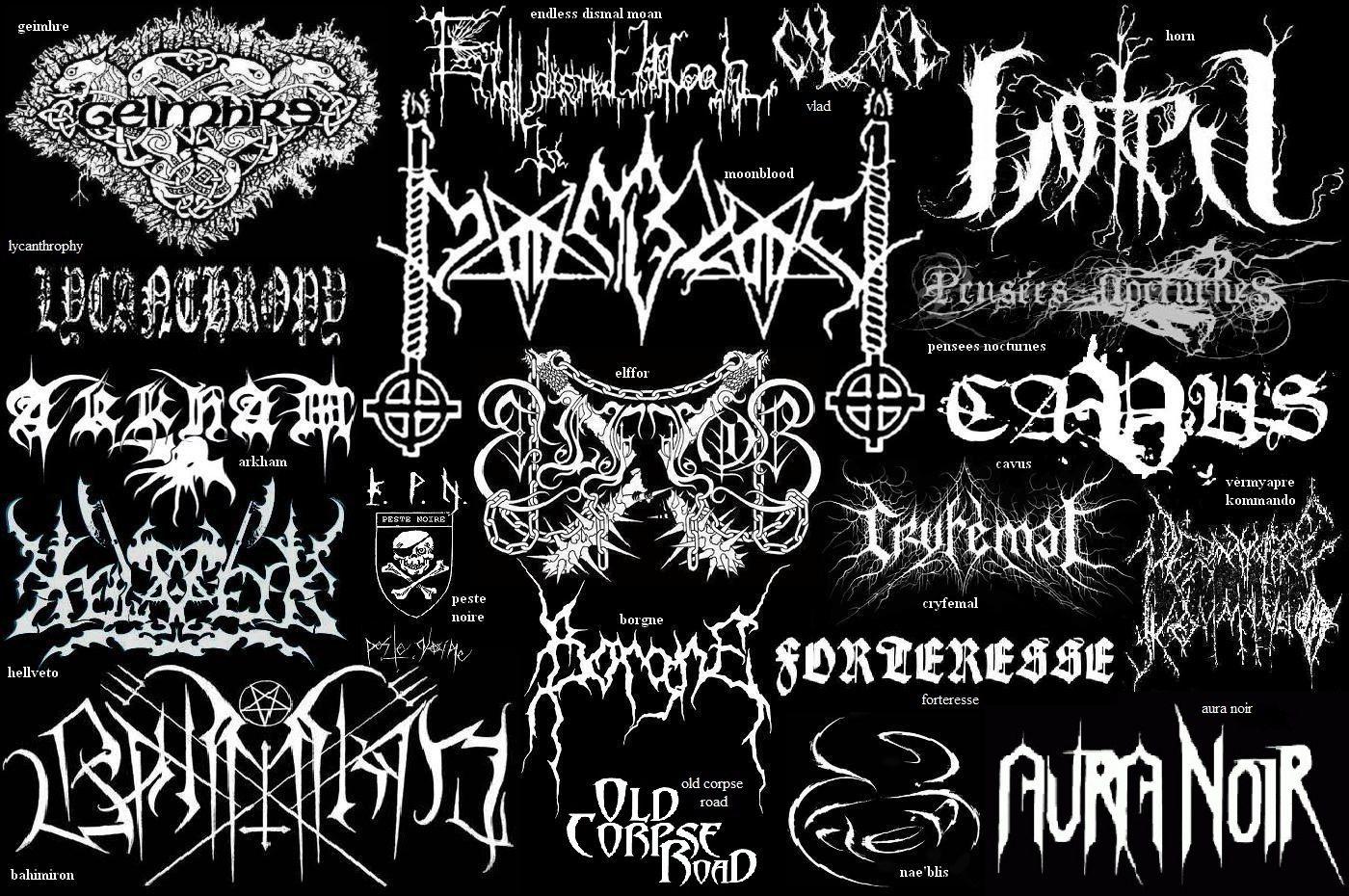 Metal band name Logos