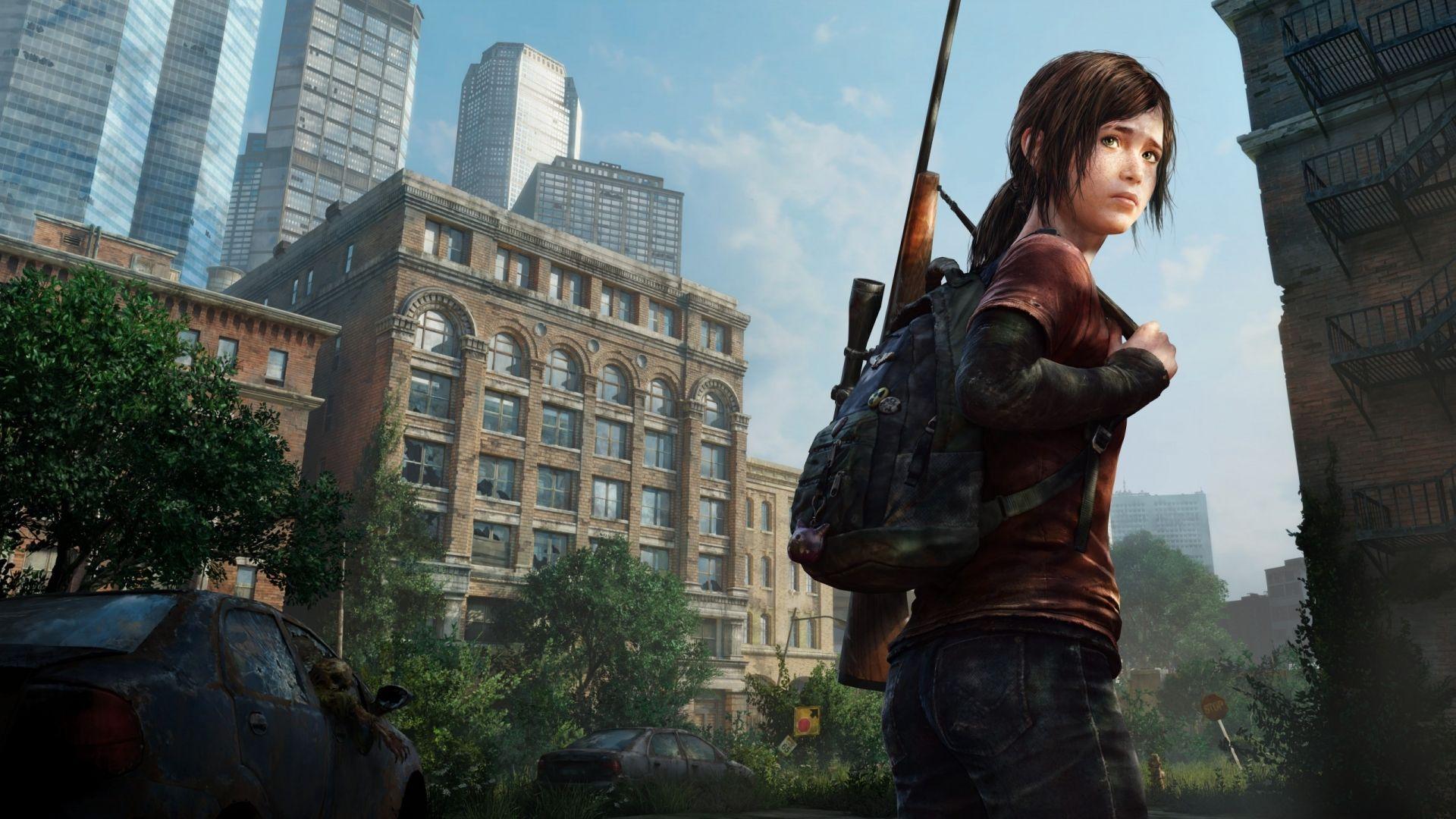 Download Ellie explores the world of The Last Of Us Wallpaper