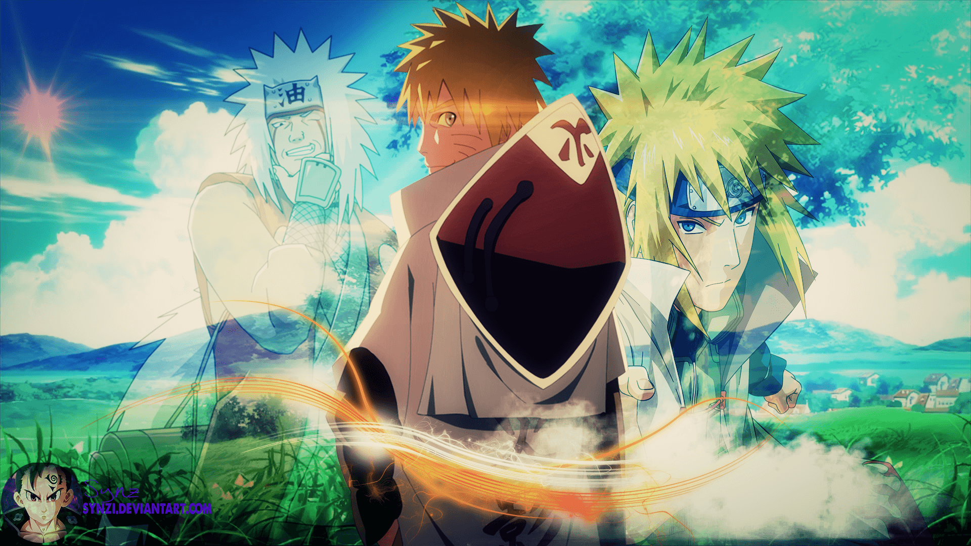 Mobile wallpaper: Anime, Naruto, Minato Namikaze, Jiraiya (Naruto), 1091696  download the picture for free.