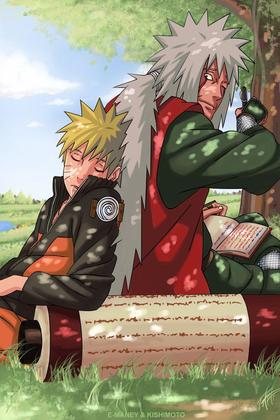 Naruto and Jiraiya by TeDeIk