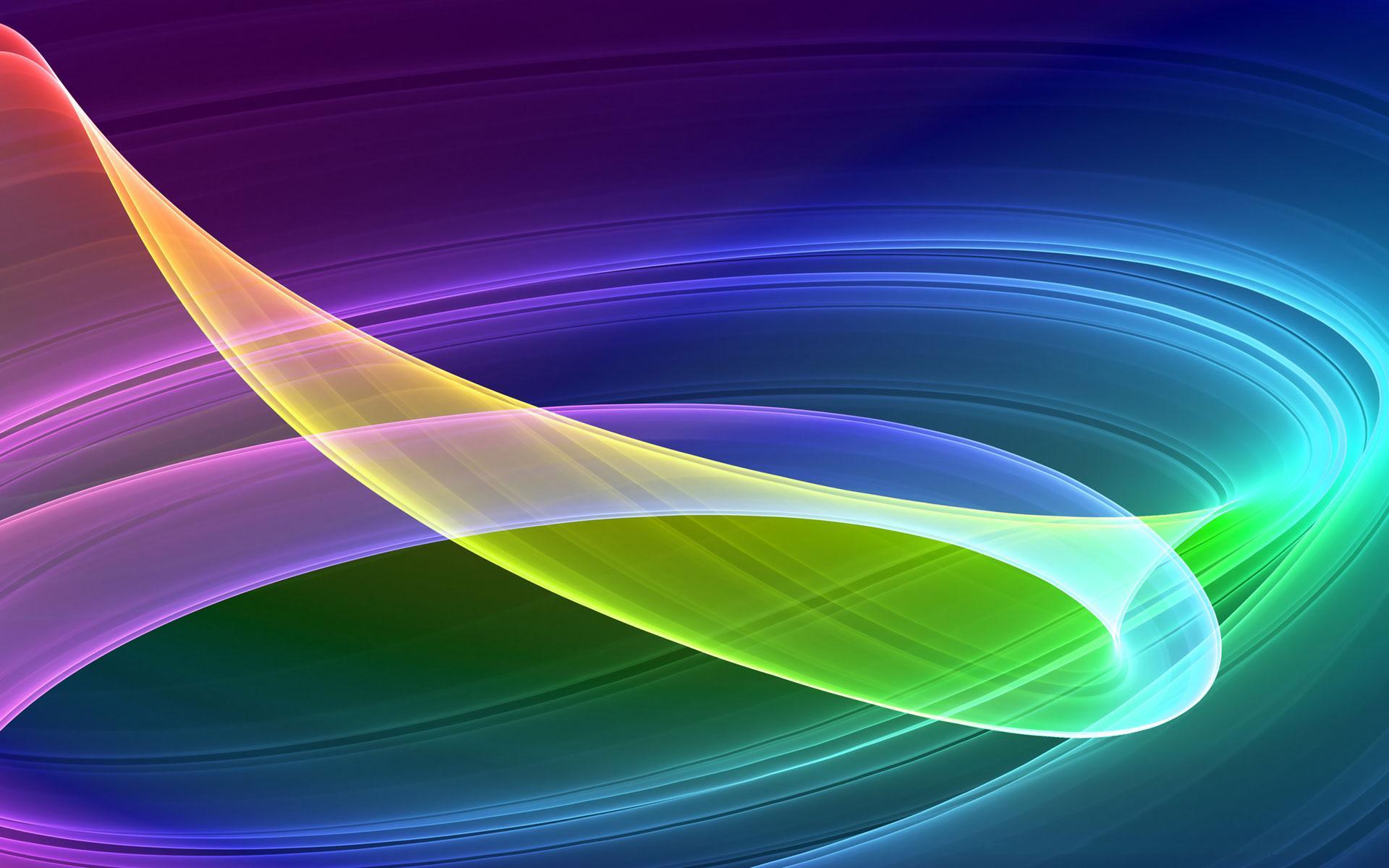 Rainbow Swirl Abstract Wallpaper