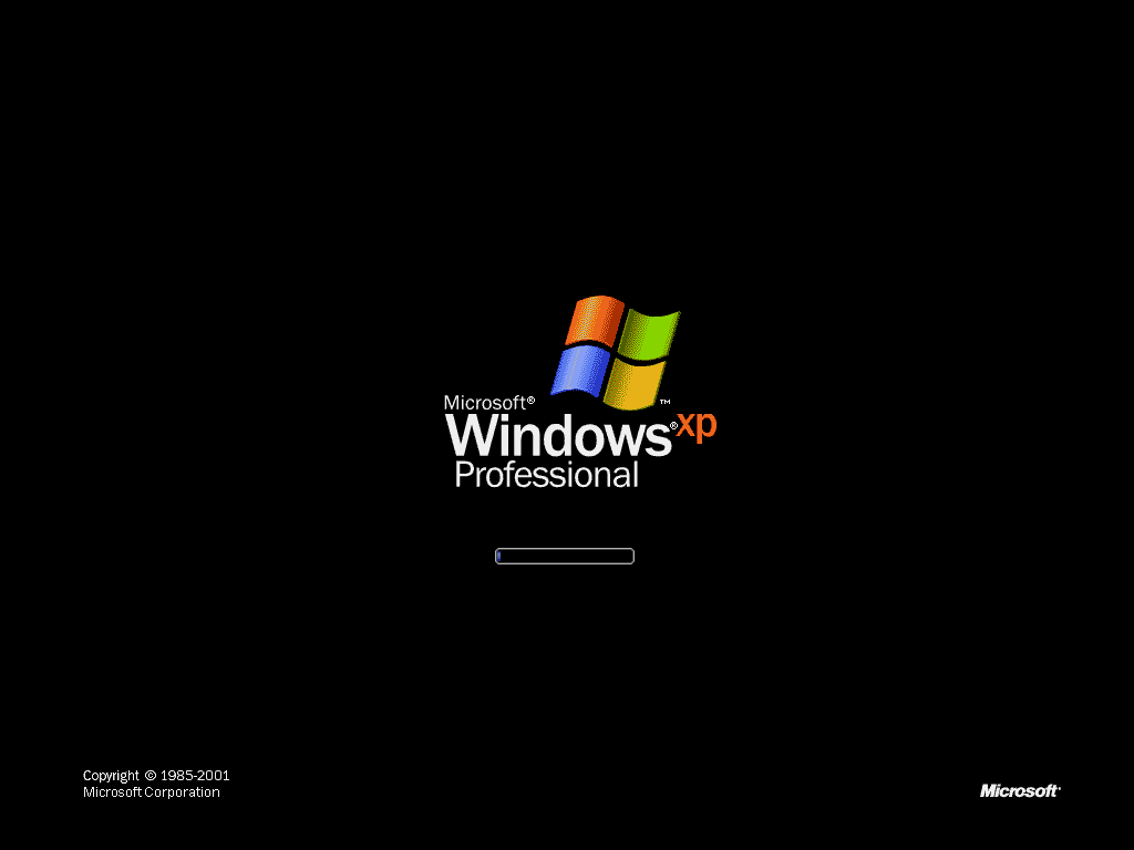 Long live Windows XP bootscreen animated gif