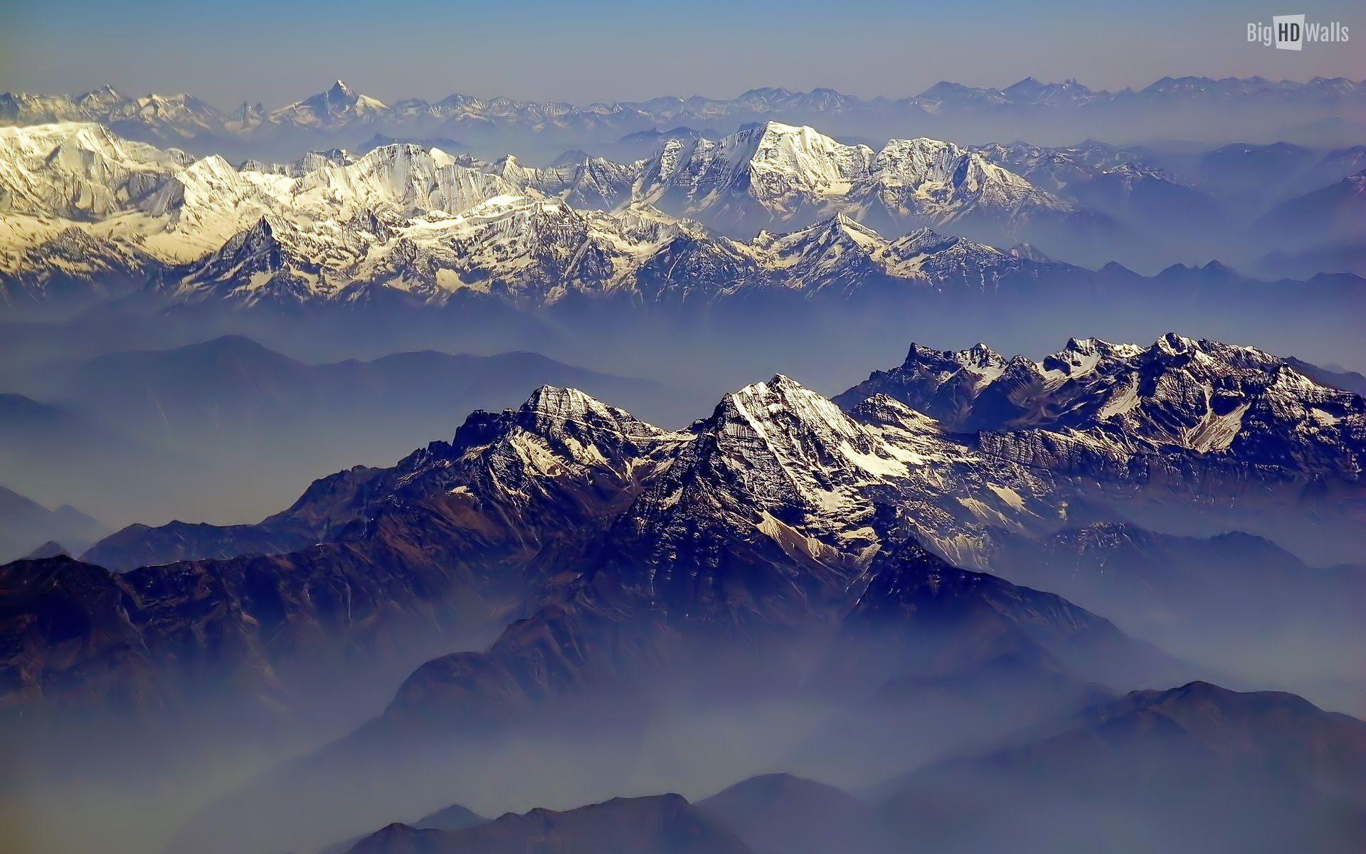 Himalaya mountain range HD wallpaper