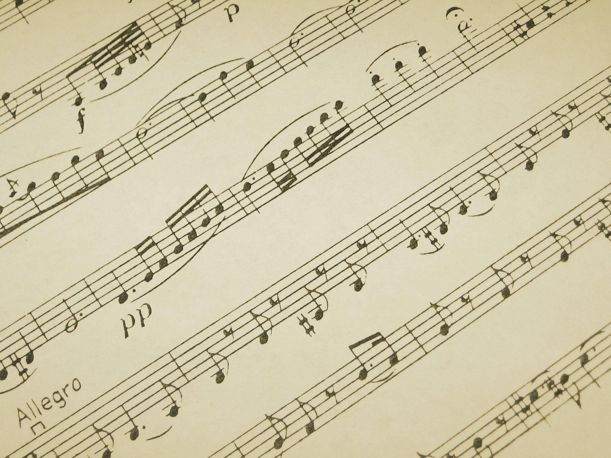 Sheet music backgroundDownload free awesome full HD wallpaper