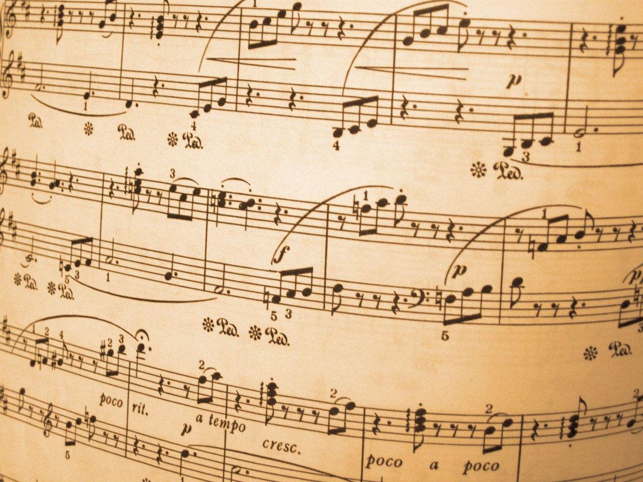 Sheet music wallpaper Gallery