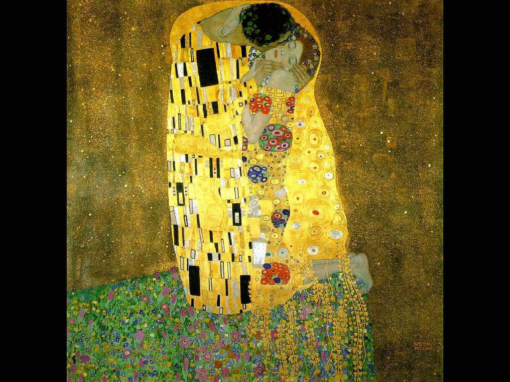Wallpaper Gustav Klimt The Kiss. starfruit flavor tasters