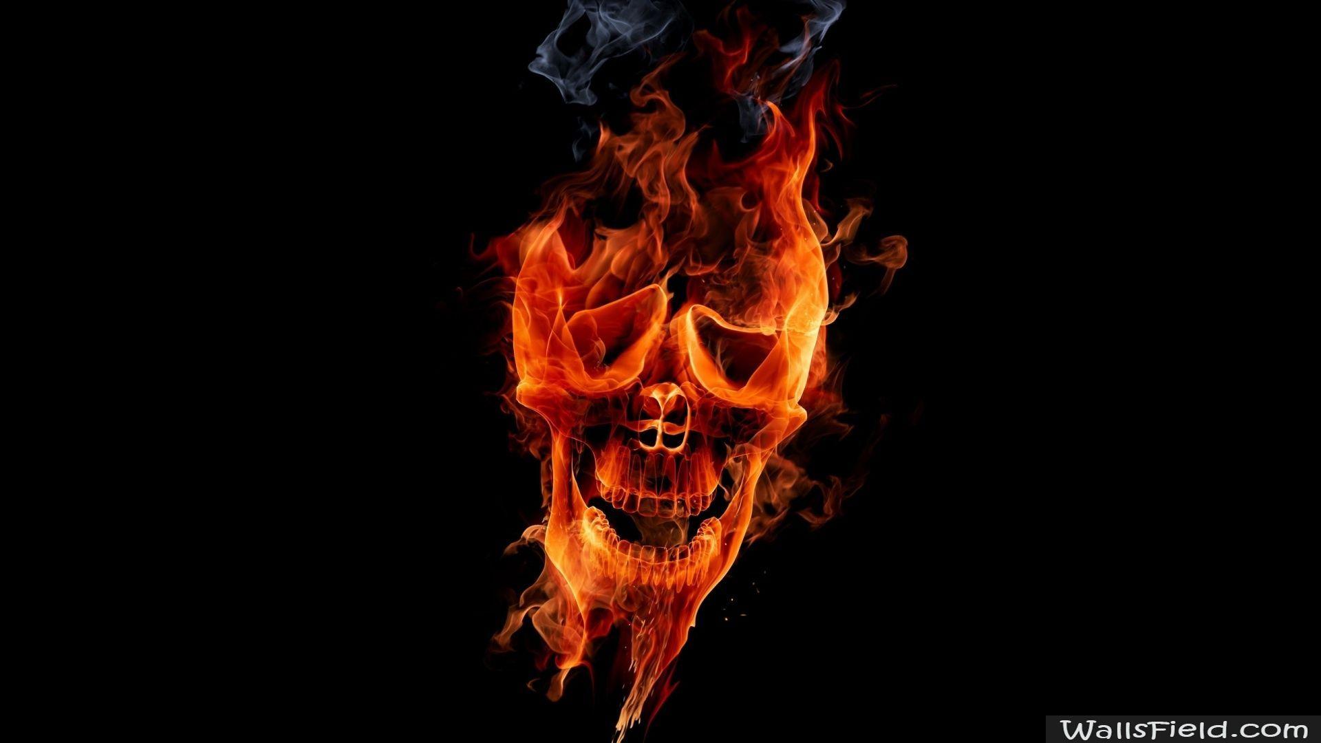 Fire Skull. Element Wallpaper. Free HD wallpaper, HD