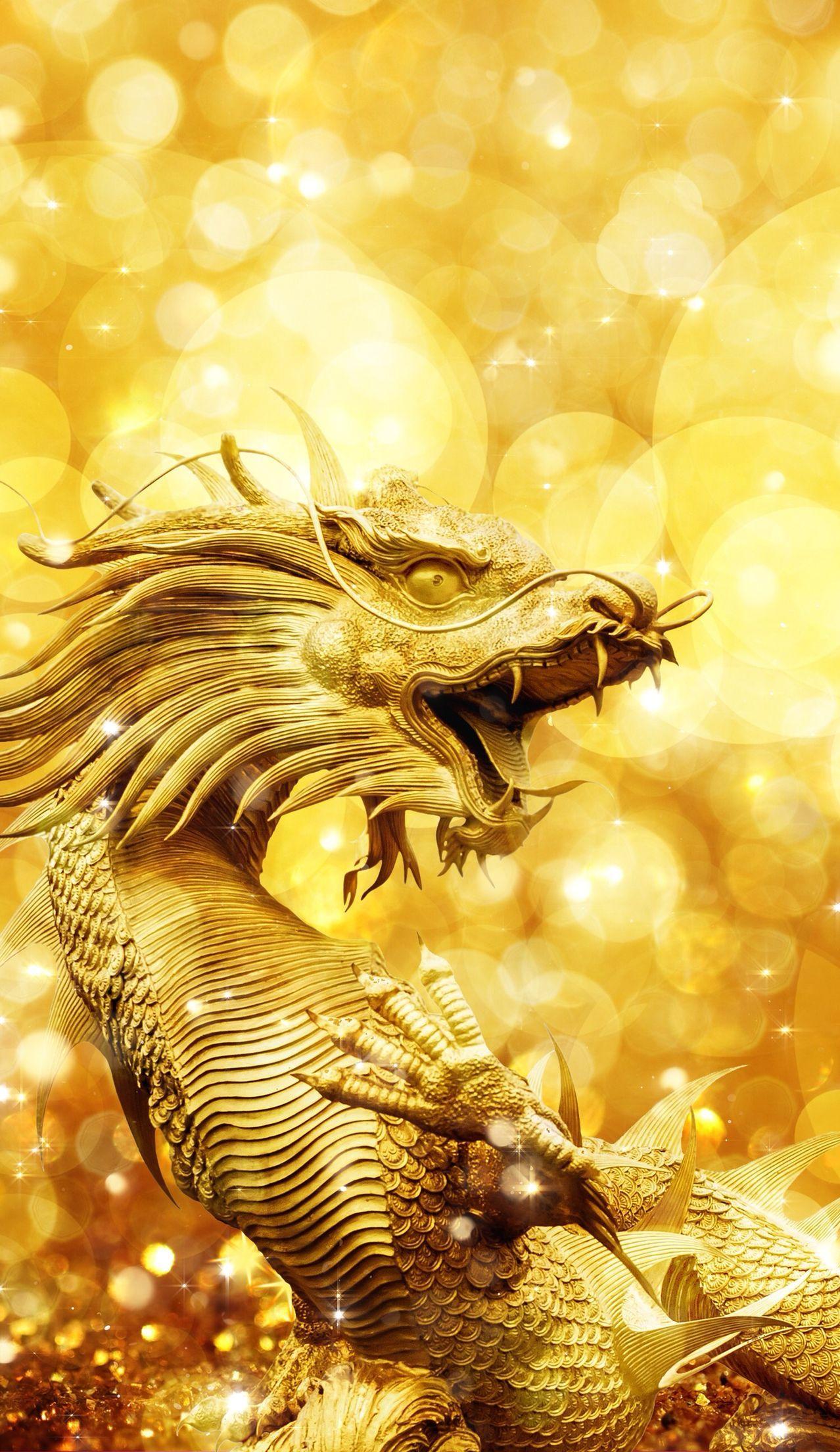 Gold Dragons Wallpaper
