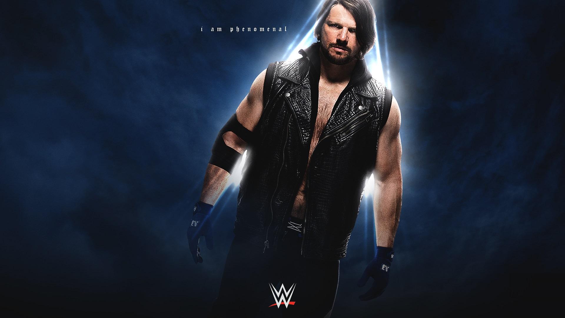 WWE World Champion A.J. Styles HQ Desktop Wallpaper