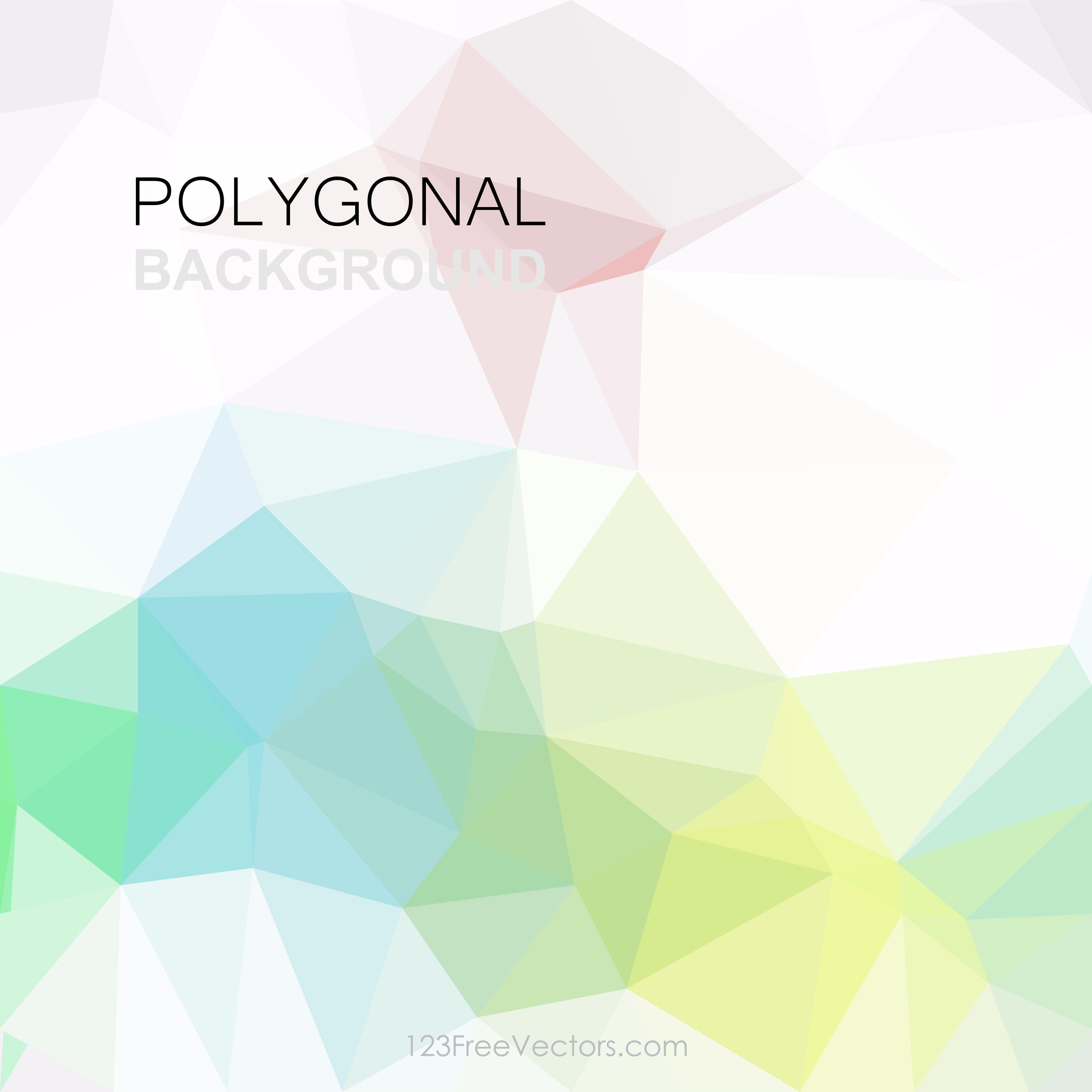 Polygonal Light Color Background Clip ArtFreevectors