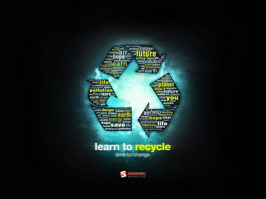 Learn to Recycle desktop PC and Mac wallpaper