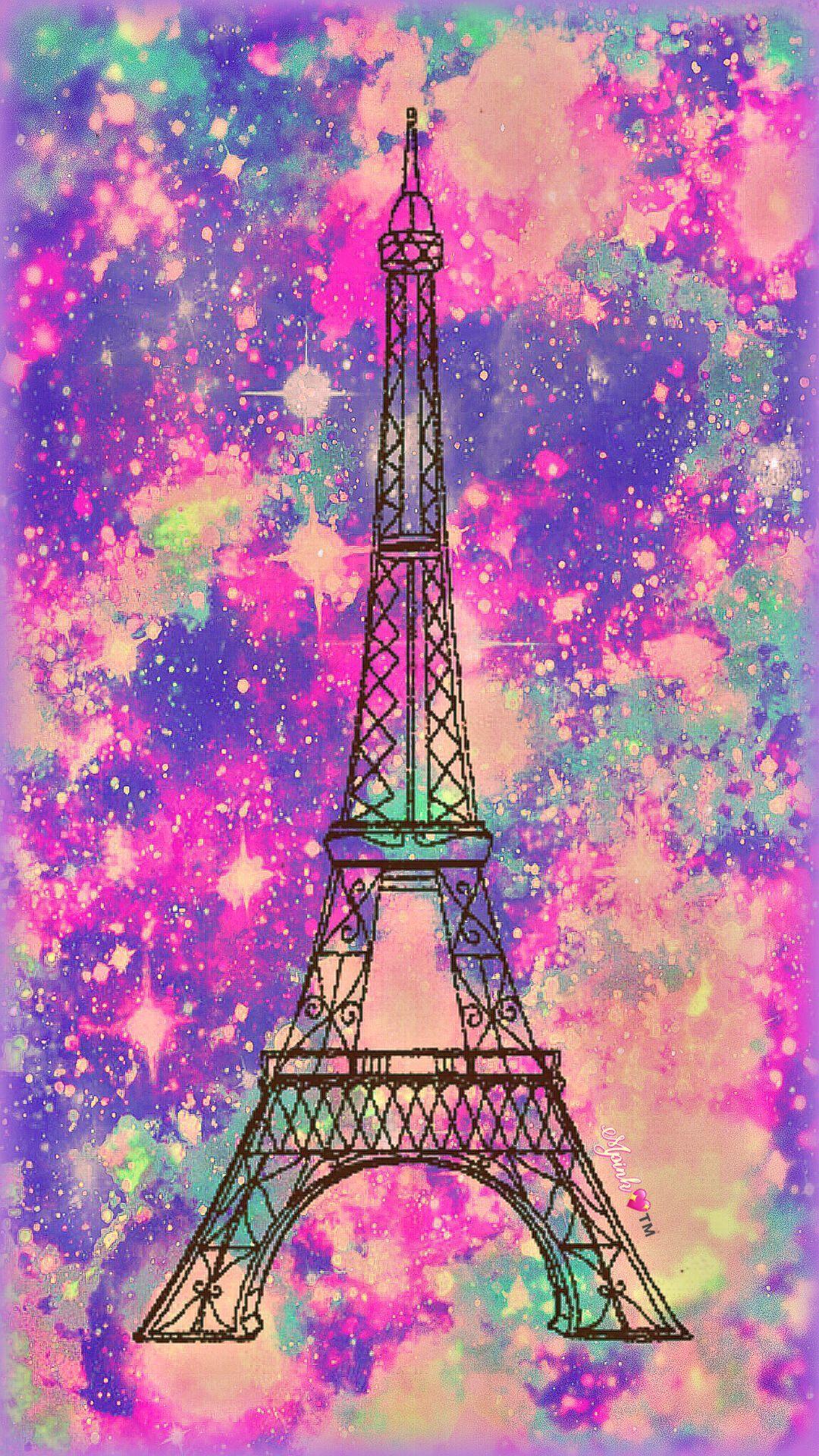 Vintage Paris Galaxy Wallpaper #androidwallpaper #iphonewallpaper