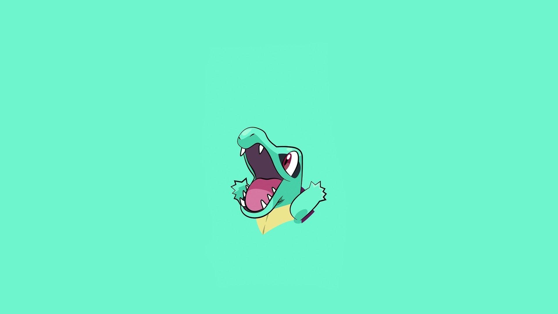Pokemon Totodile Minimalism, HD Artist, 4k Wallpaper, Image