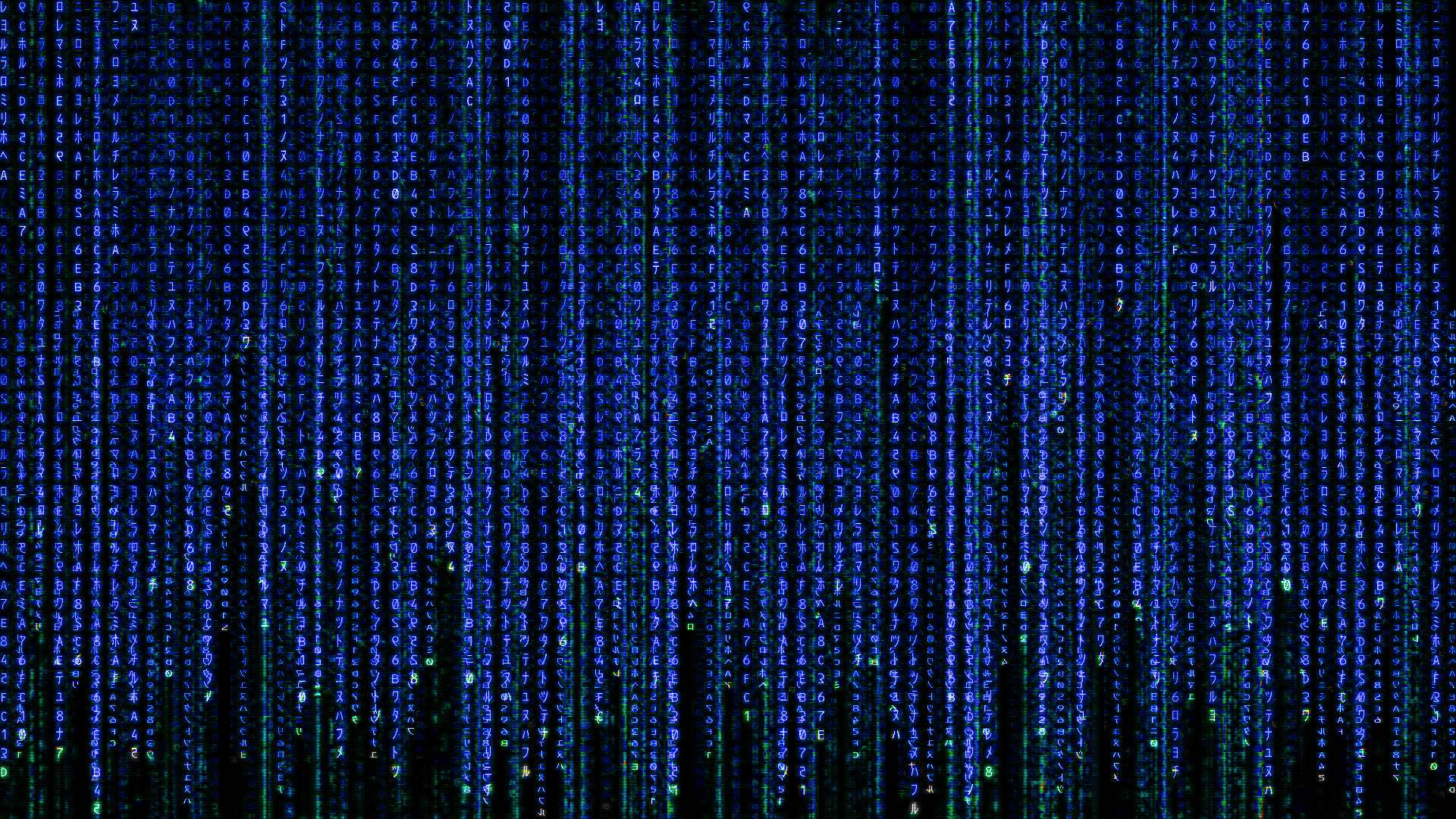 Blue Matrix Wallpaper