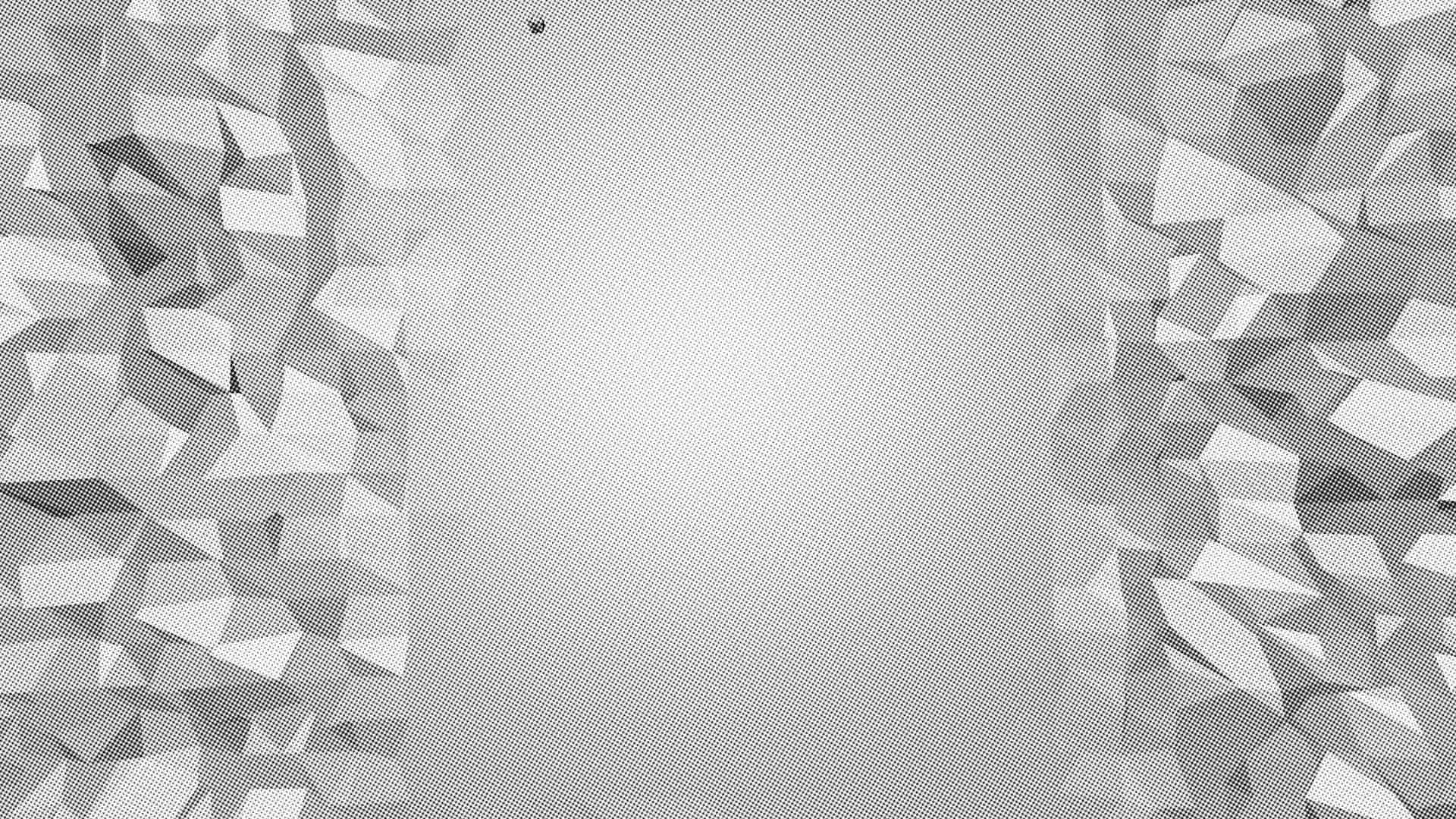 Abstract simple black and white low poly waving 3D surface as