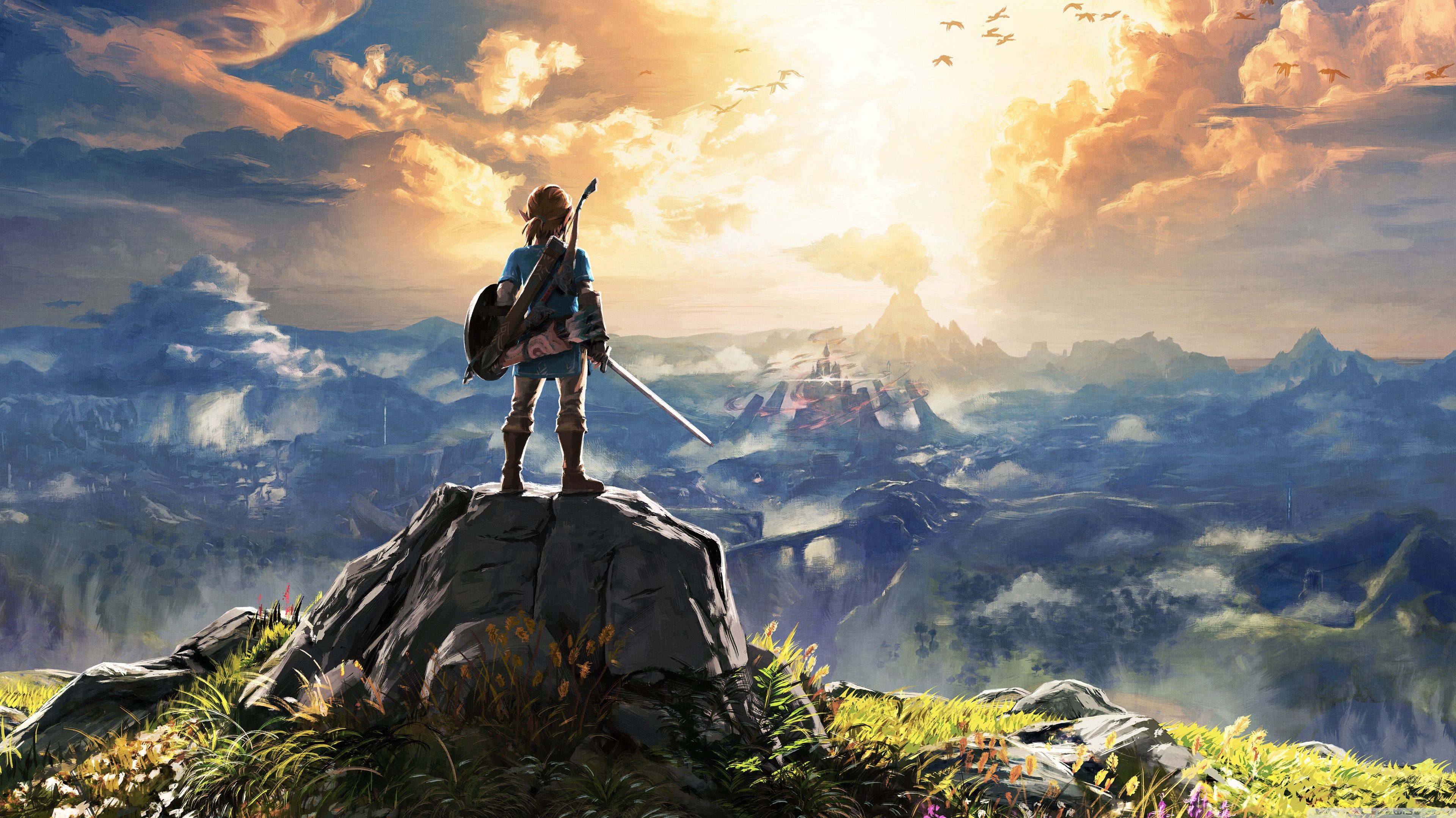 The Legend of Zelda Breath of the Wild Adventure Video Game ❤ 4K HD