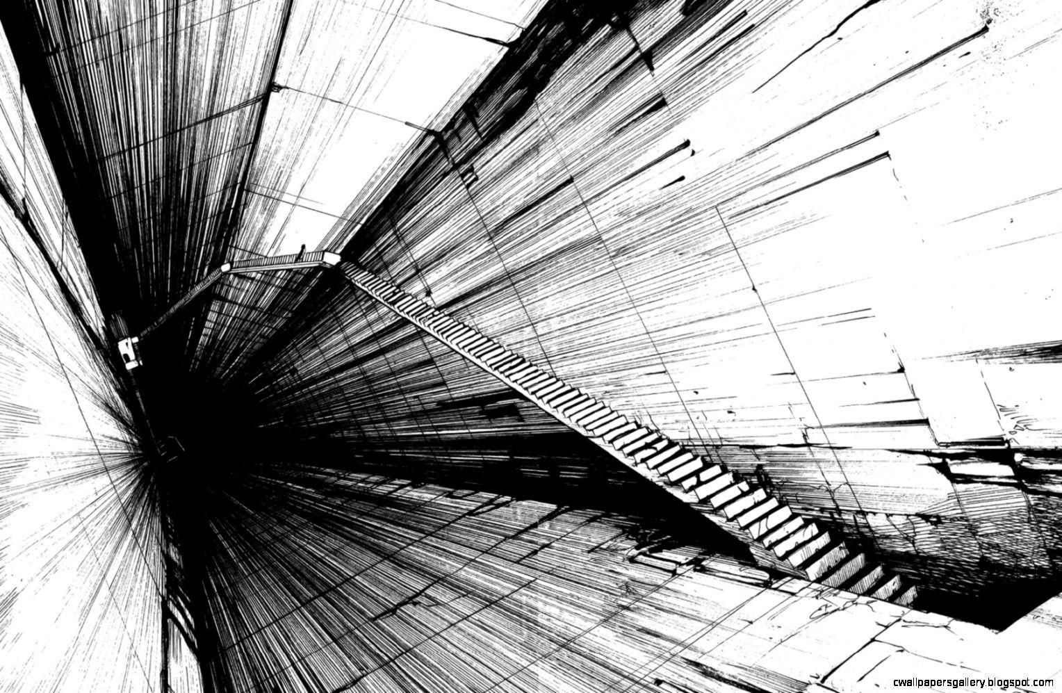 Abstract Art Wallpaper Black And White