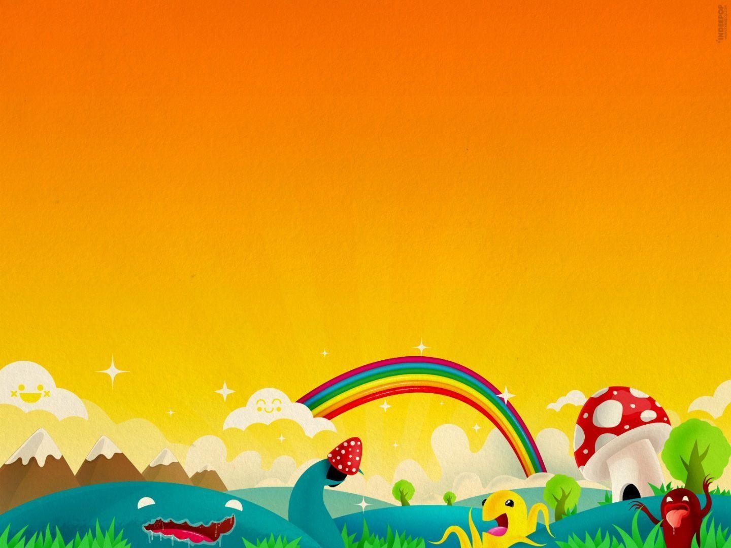 Colorful Cartoon Wallpaper for kids Background in HD For Download