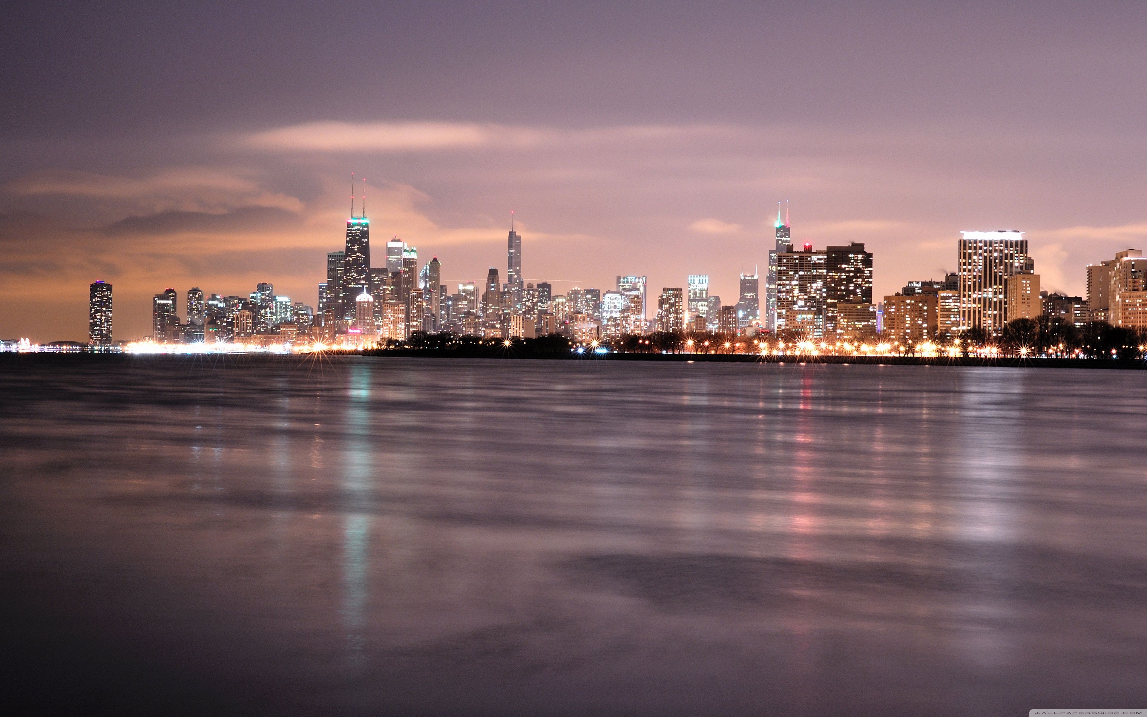 Chicago Skyline ❤ 4K HD Desktop Wallpaper for 4K Ultra HD