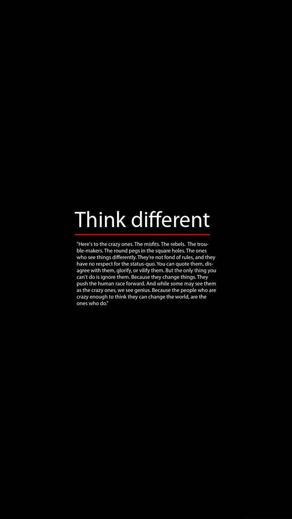 Think Different Mobile HD Wallpapers - Wallpaper Cave