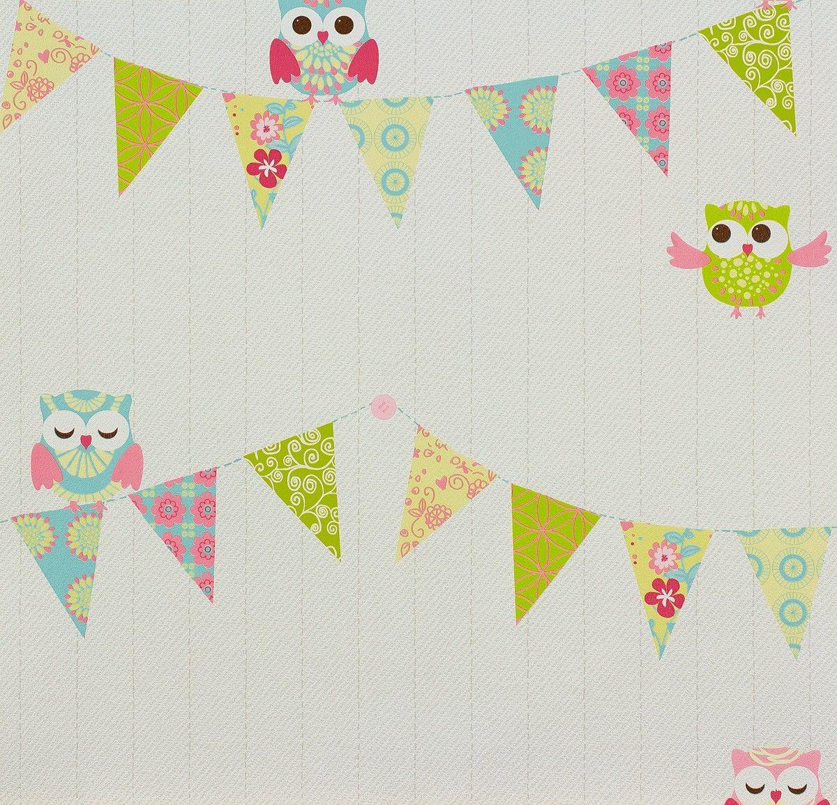 P S Kids Wallpaper Happy Kids Wallpaper 05585 20 558520 Owl White
