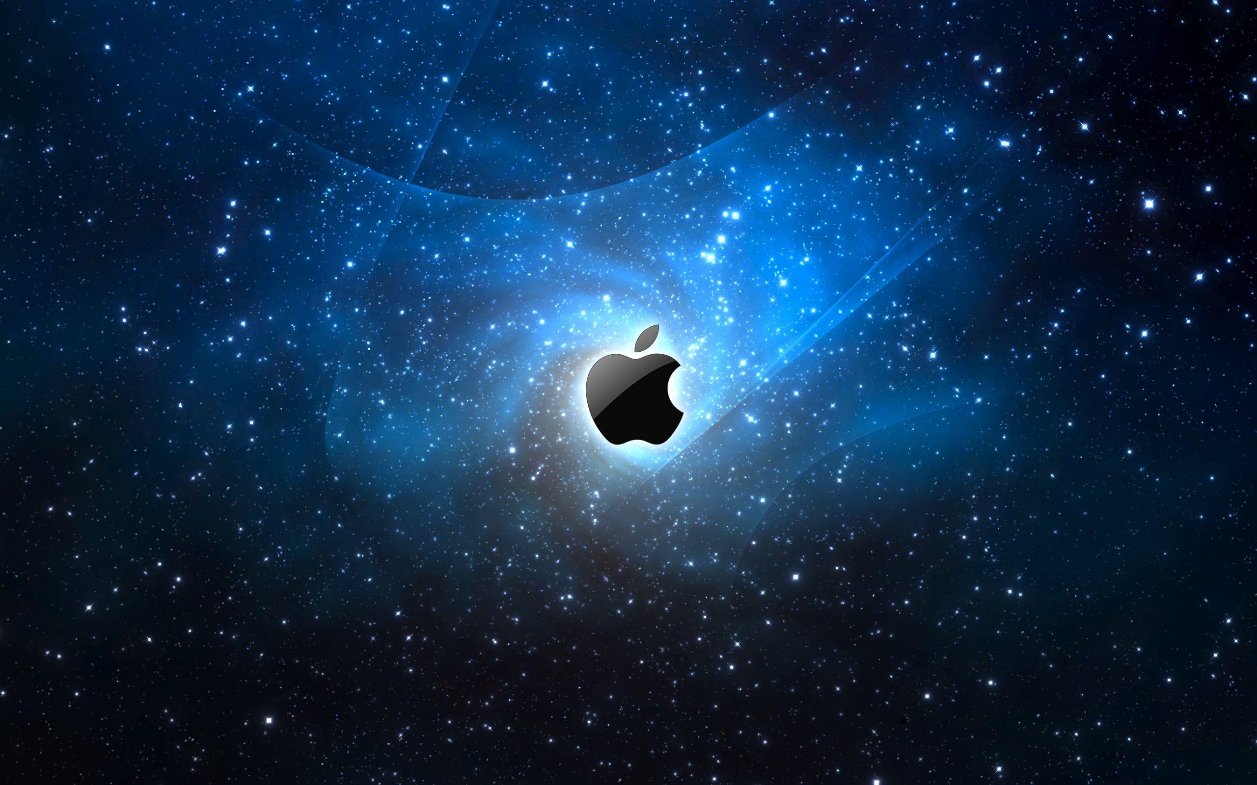 Space Apple logo wallpaper. Space Apple logo