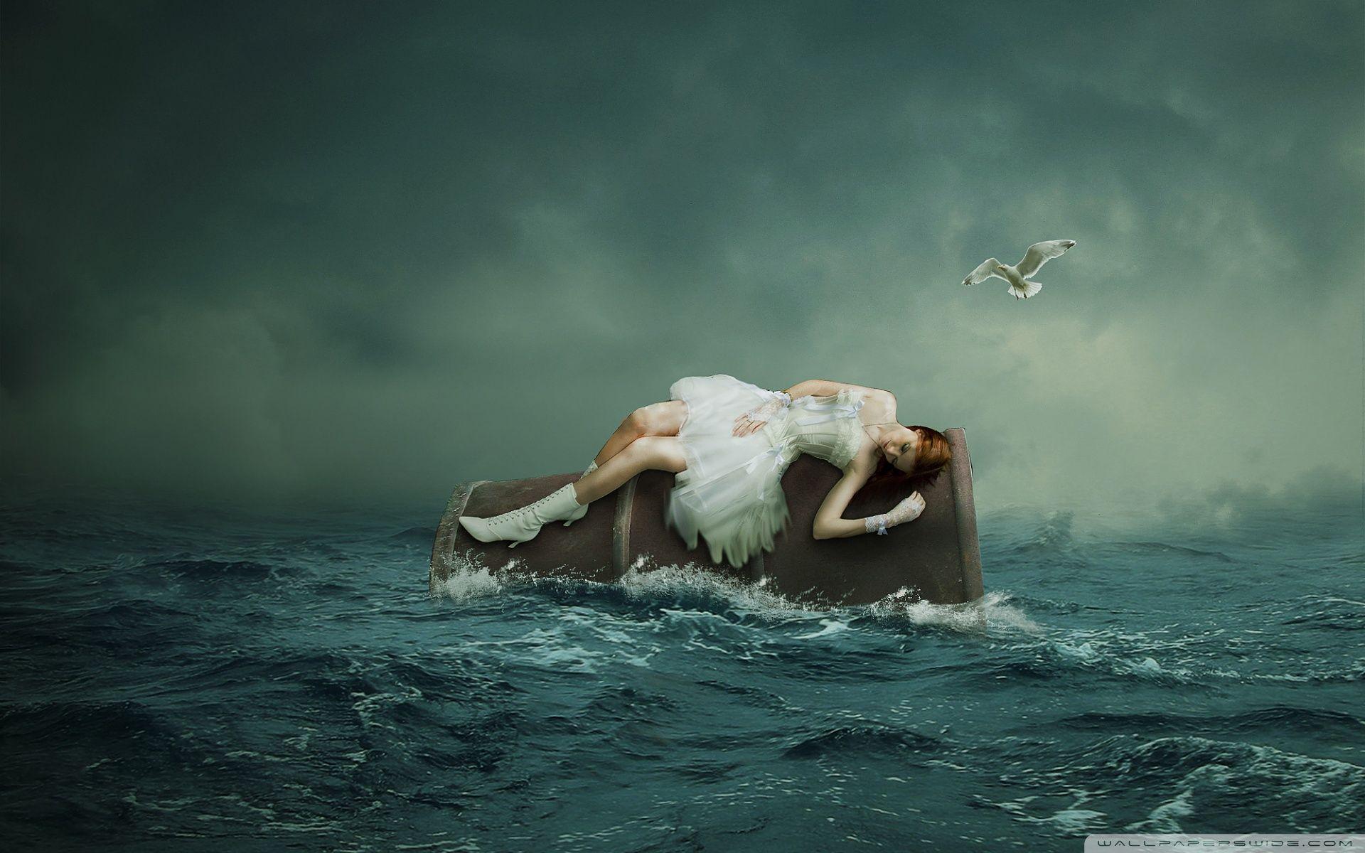 Lonely Woman ❤ 4K HD Desktop Wallpaper for 4K Ultra HD TV • Wide