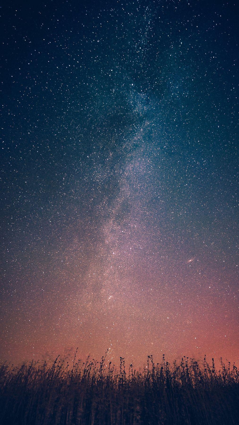 Milky Way Galaxy From Earth Infinite Stars IPhone Wallpaper. 휴대폰