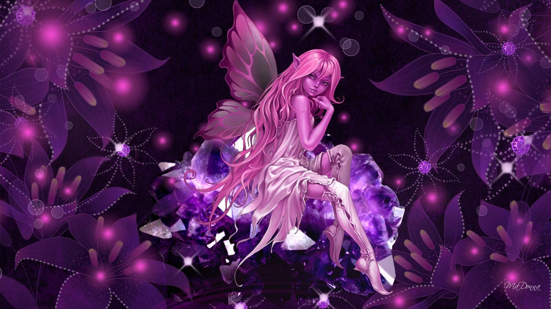 Butterfly Fairy Wallpaper. HD Pink Crystal Fairy Wallpaper