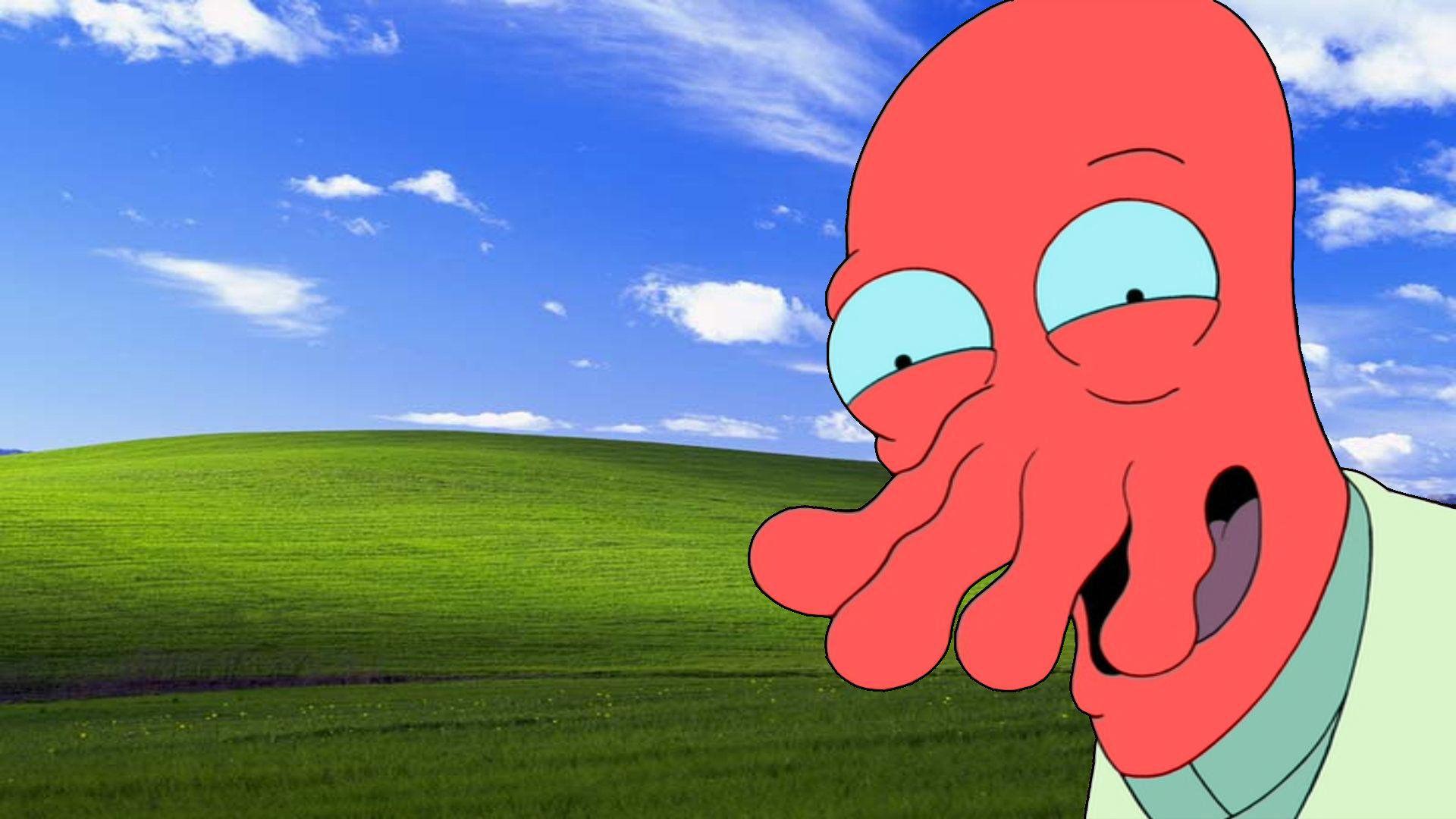 Zoidberg Windows Bliss HD Wallpaperx1080