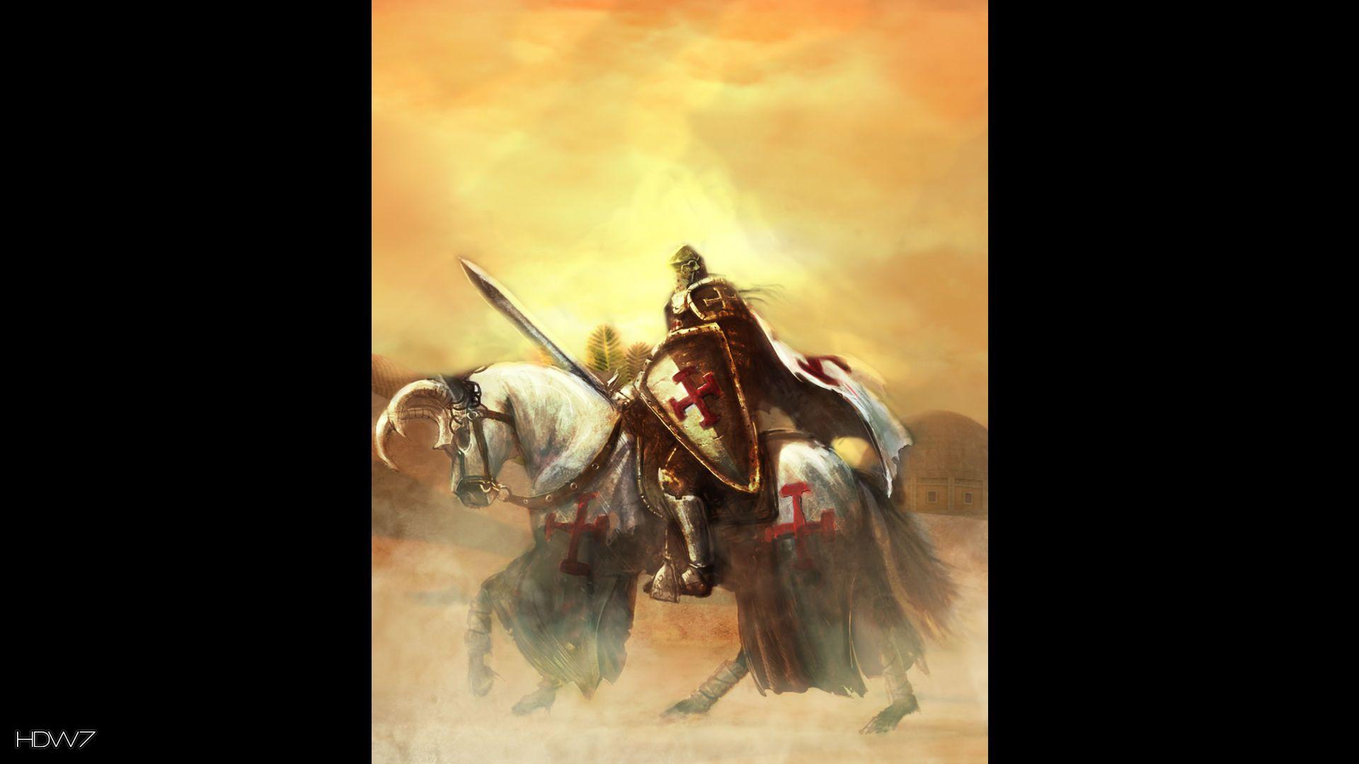 kings crusade templar knight art widescreen HD wallpaper. HD