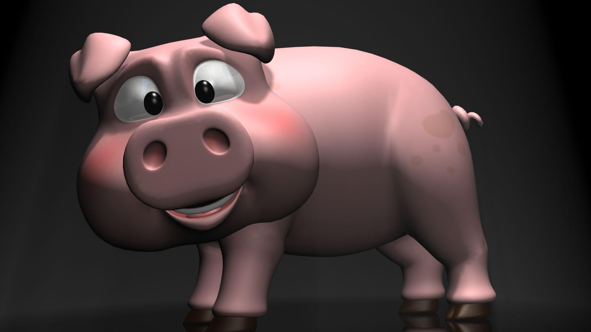 cartoon pig wallpaper