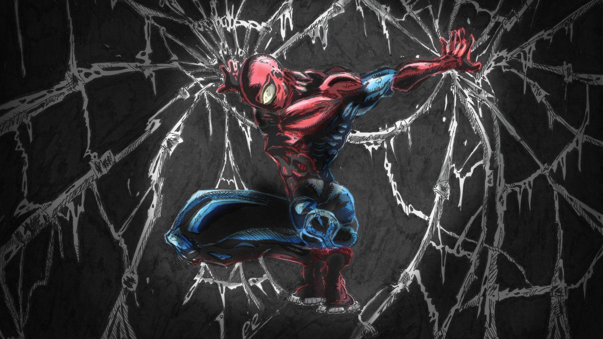 Spiderman Comic Art Laptop Full HD 1080P HD 4k Wallpaper