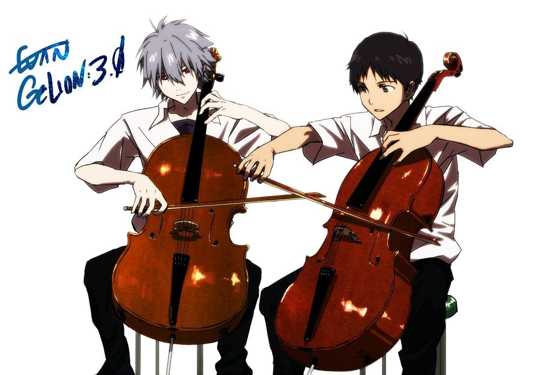 Cello Instrument. Anime Image Board