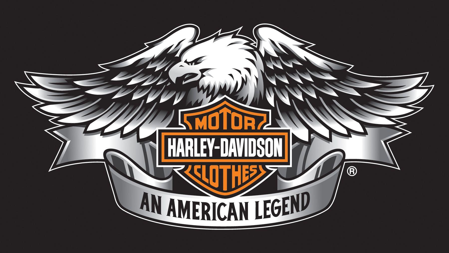 Harley Davidson Clothes Logo Bike Brands Black Wallpaper