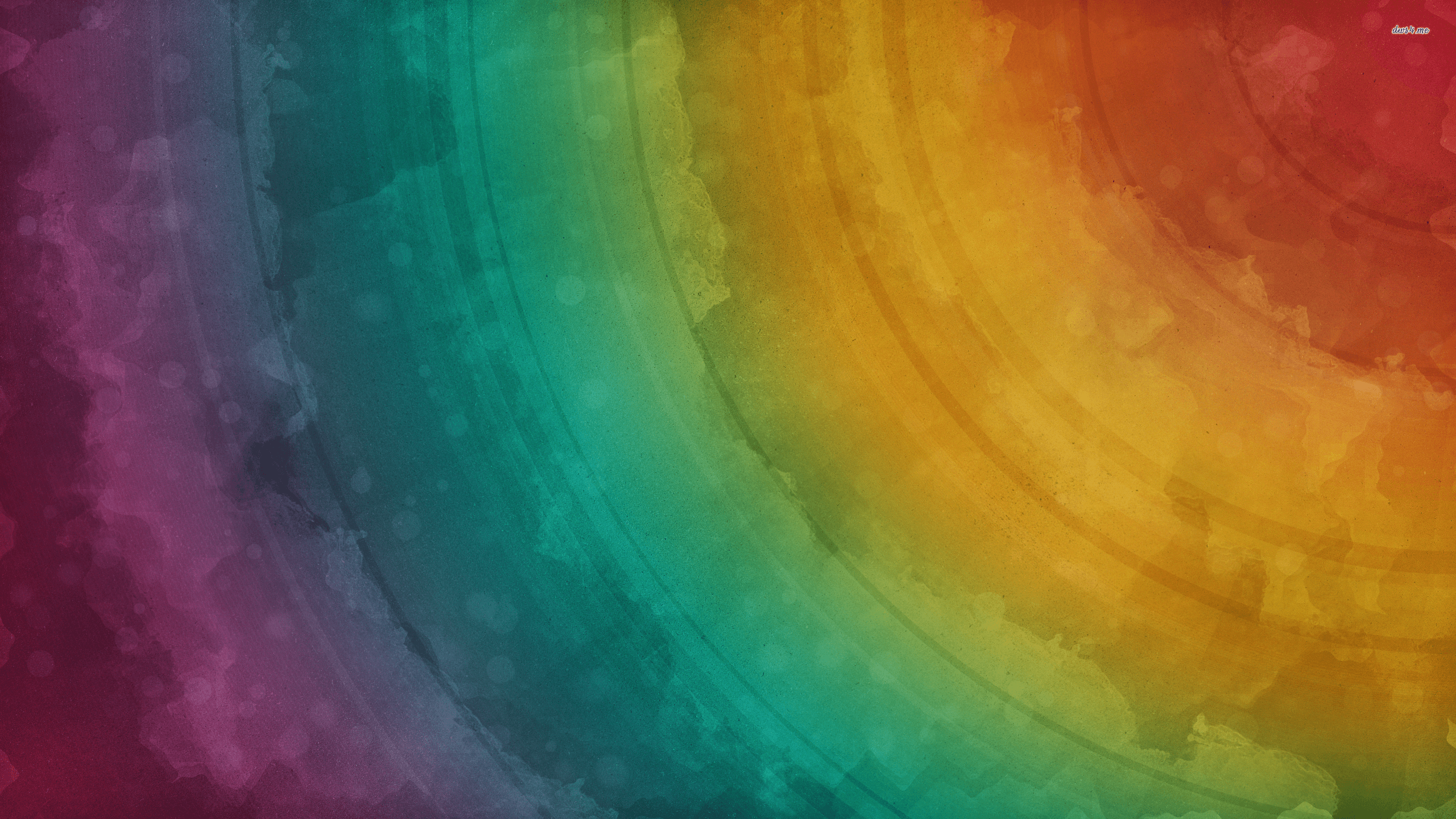 Watercolor Rainbow Digital Art Wallpaper HD