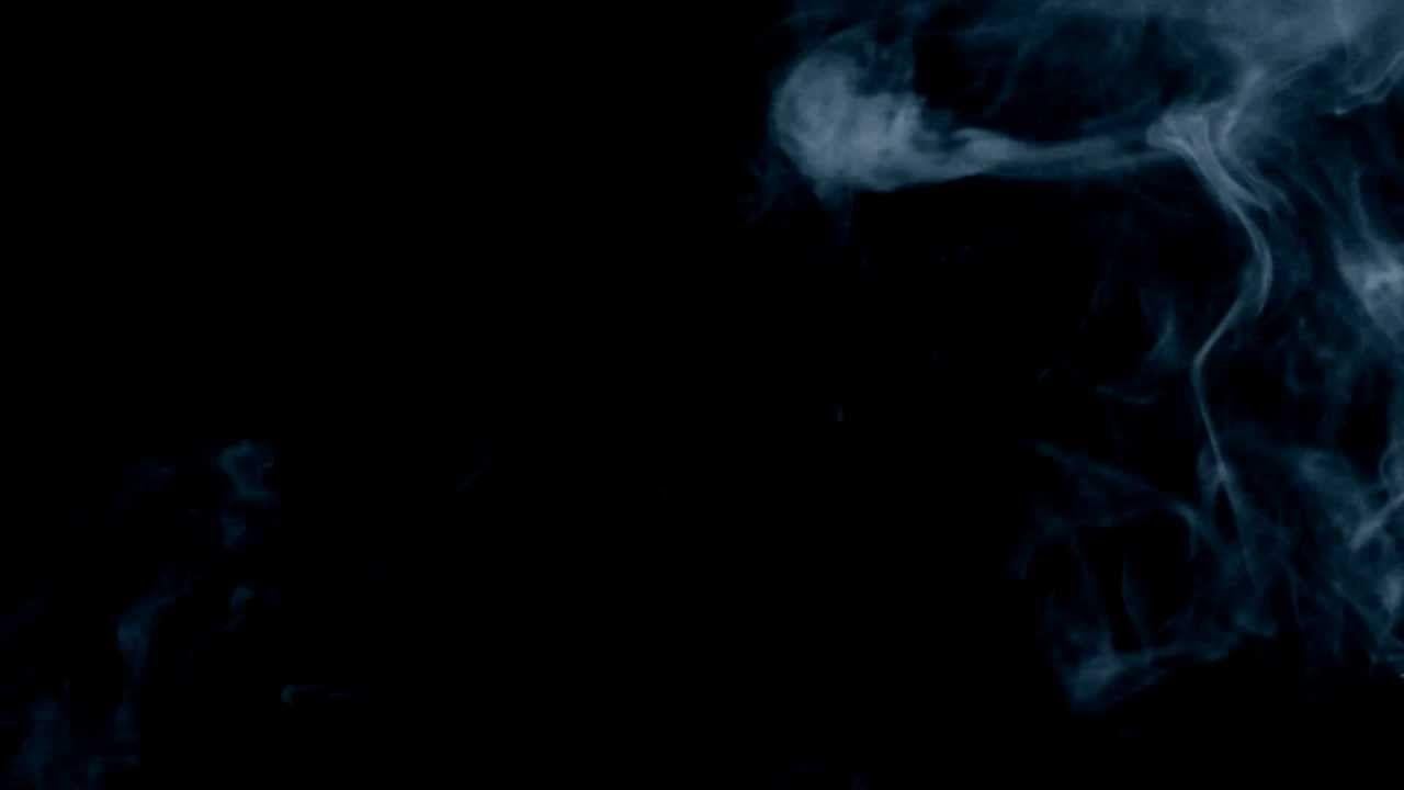 Cigarette Smoke On Black Background