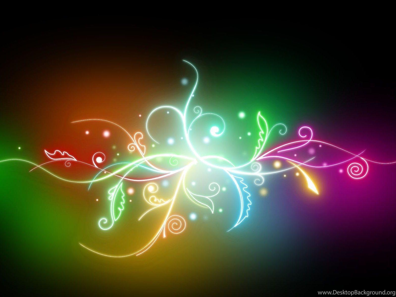 Neon Colors HD Wallpaper Desktop Background