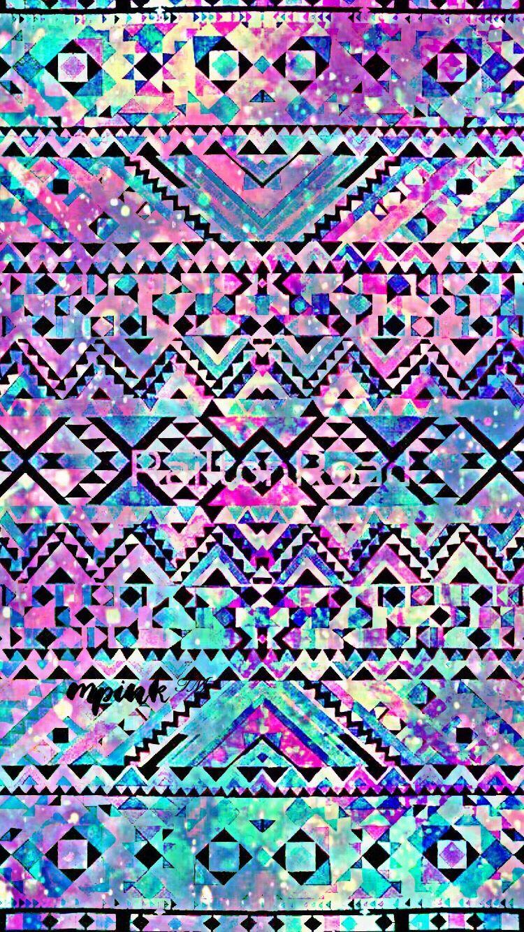 Blue Aztec IPhone Android Wallpaper I Created. My Wallpaper