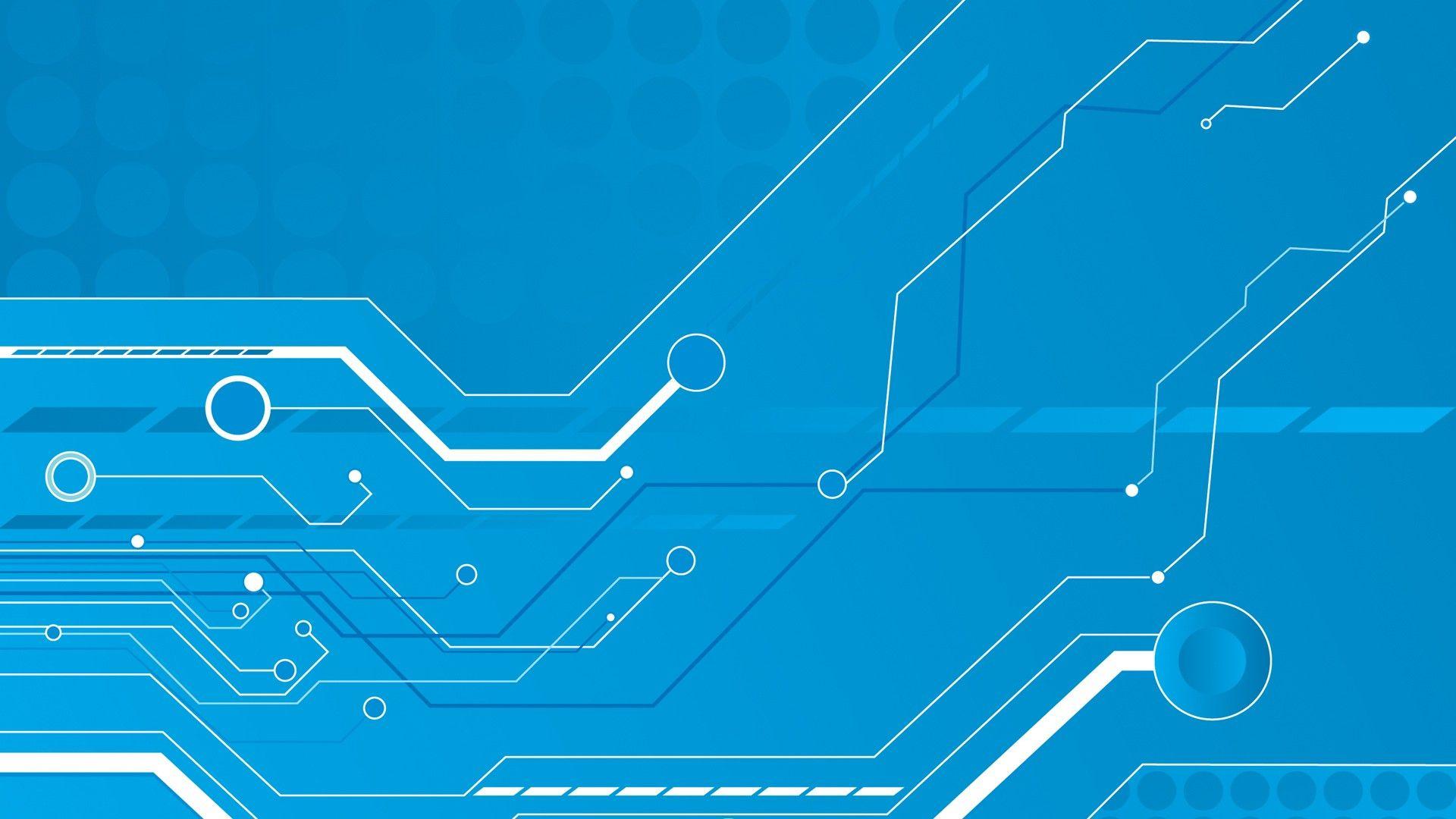 blue, vector, technology, shapes, graphics, Circuit Board wallpaper