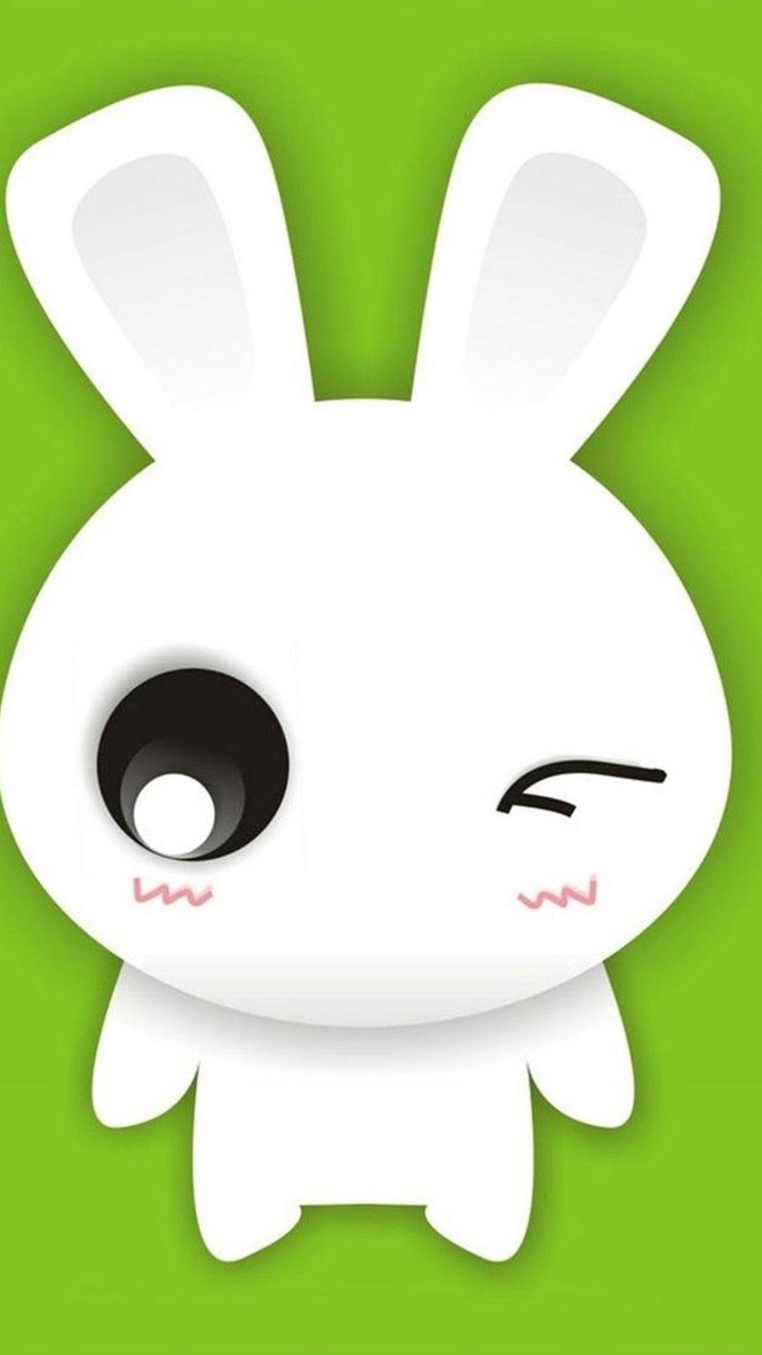 Cute cartoon bunny 08 Galaxy S5 Wallpaper