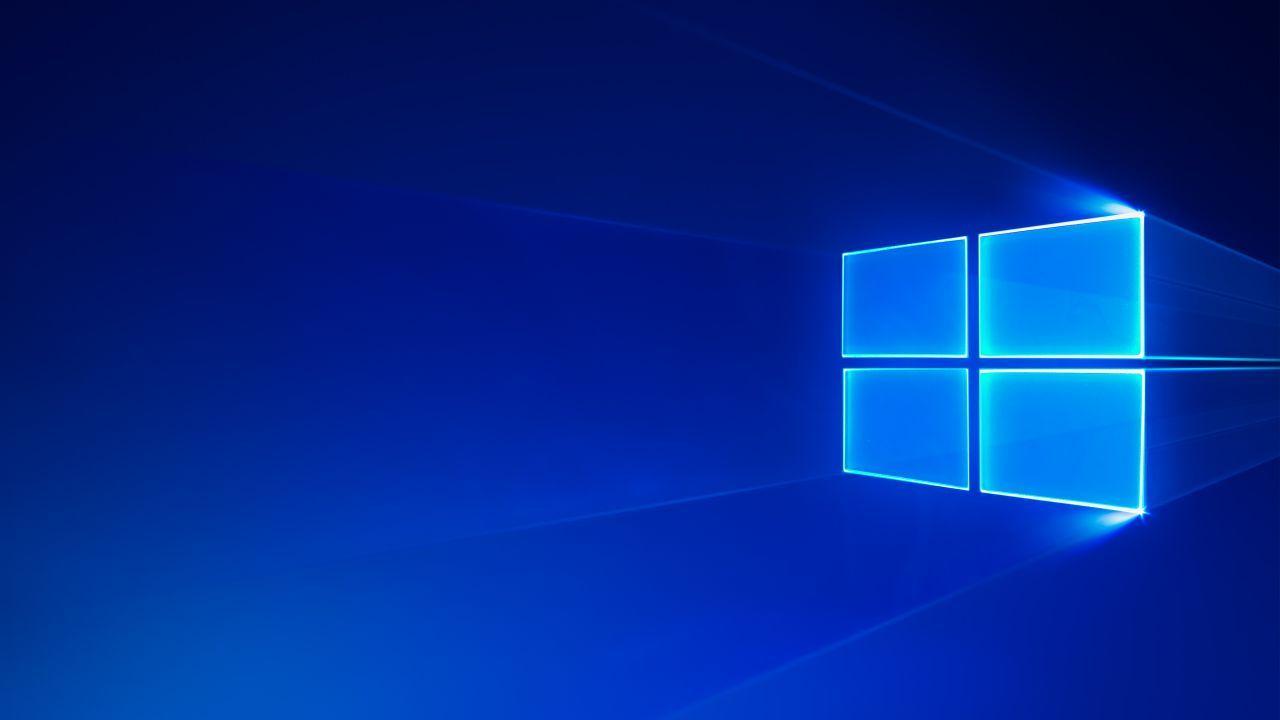 Wallpapers Windows 10 S, Stock, Blue, HD, 4K, Technology,