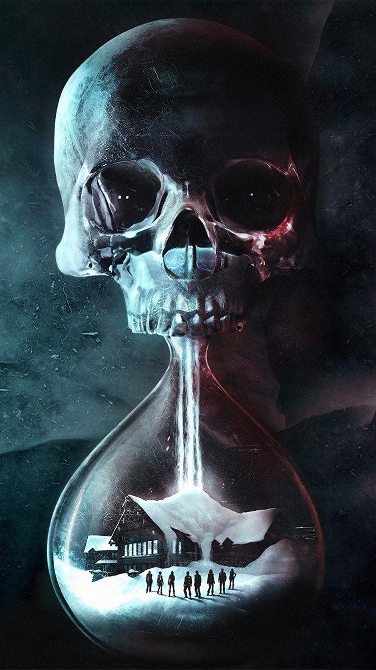 iPhone7 wallpaper. skull dark dead art