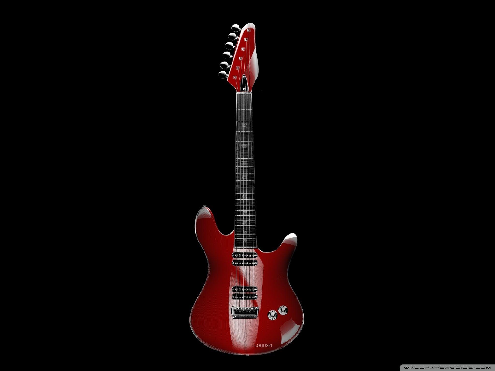 RED GUITAR ❤ 4K HD Desktop Wallpaper for 4K Ultra HD TV • Tablet