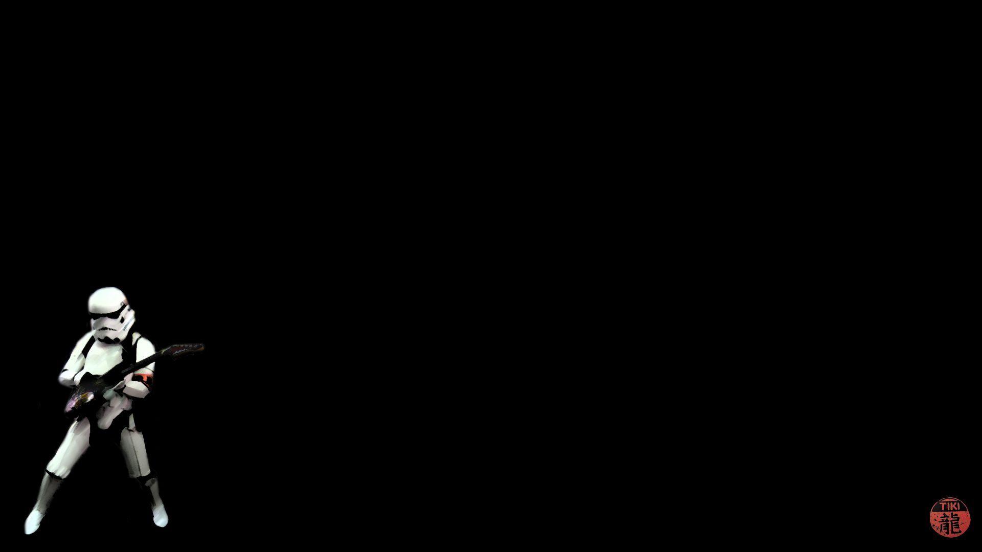 Star Wars Stormtroopers Guitars Black Background Fresh New HD