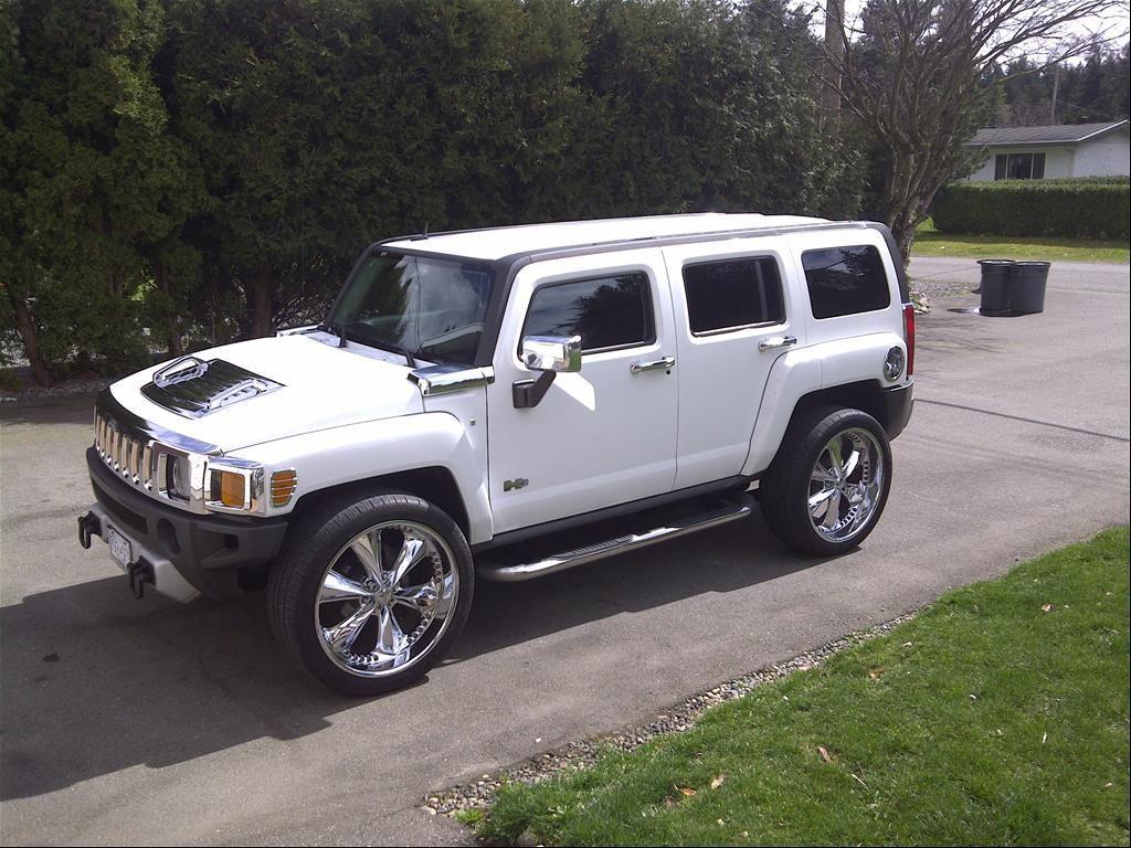 White Hummer H3 SUV Sport Utility. Pinkys Pins. Hummer