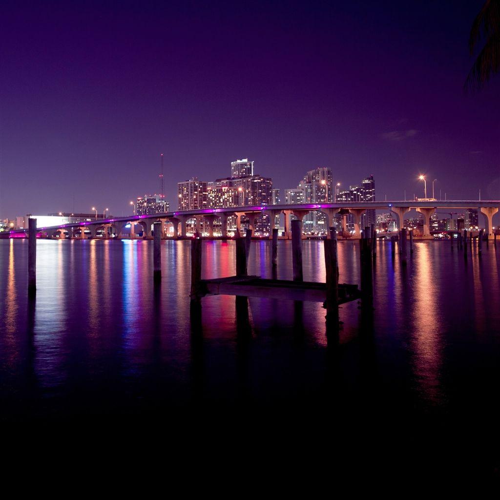 Miami Skyline iPad Air Wallpaper Download. iPhone Wallpaper, iPad