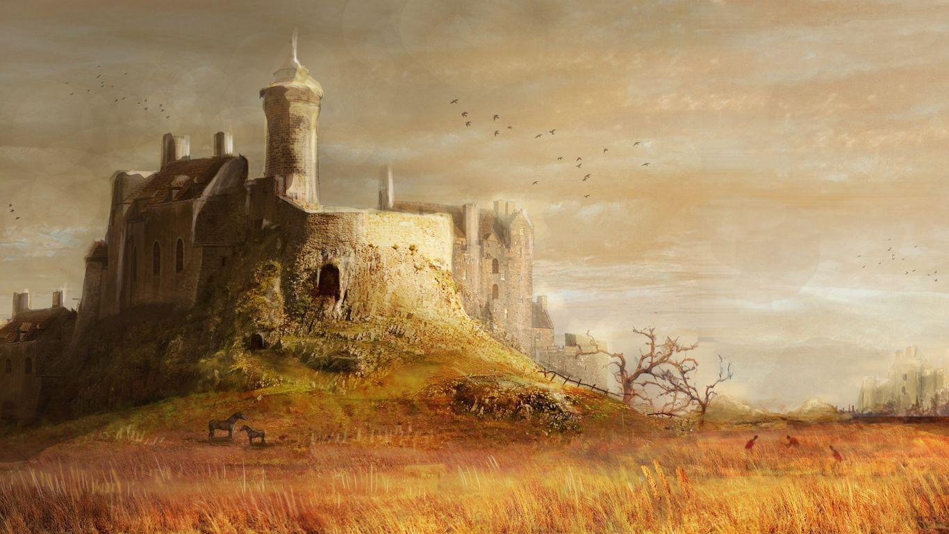 medieval castle background