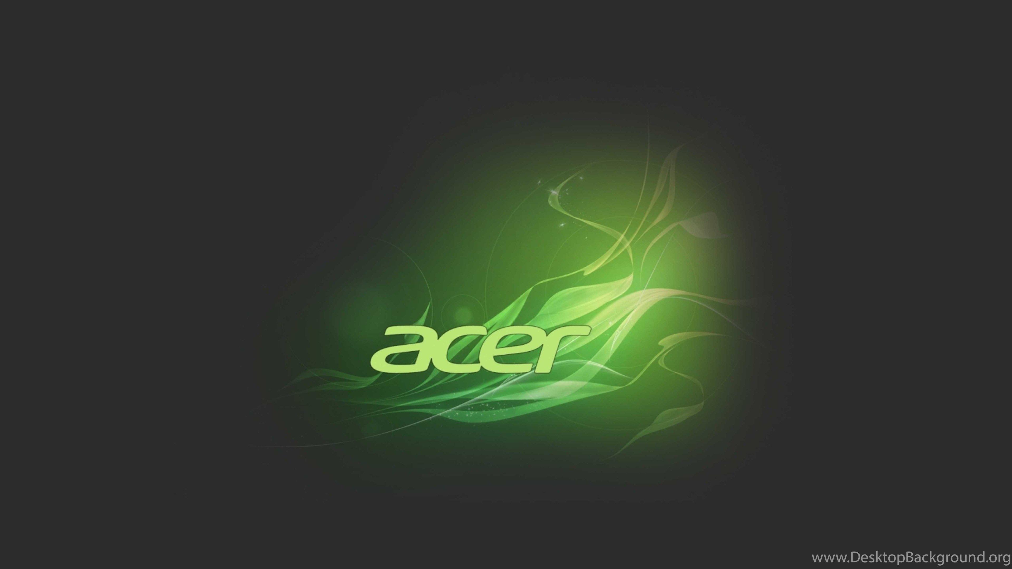 Green and black acer logo wallpaper Desktop Background