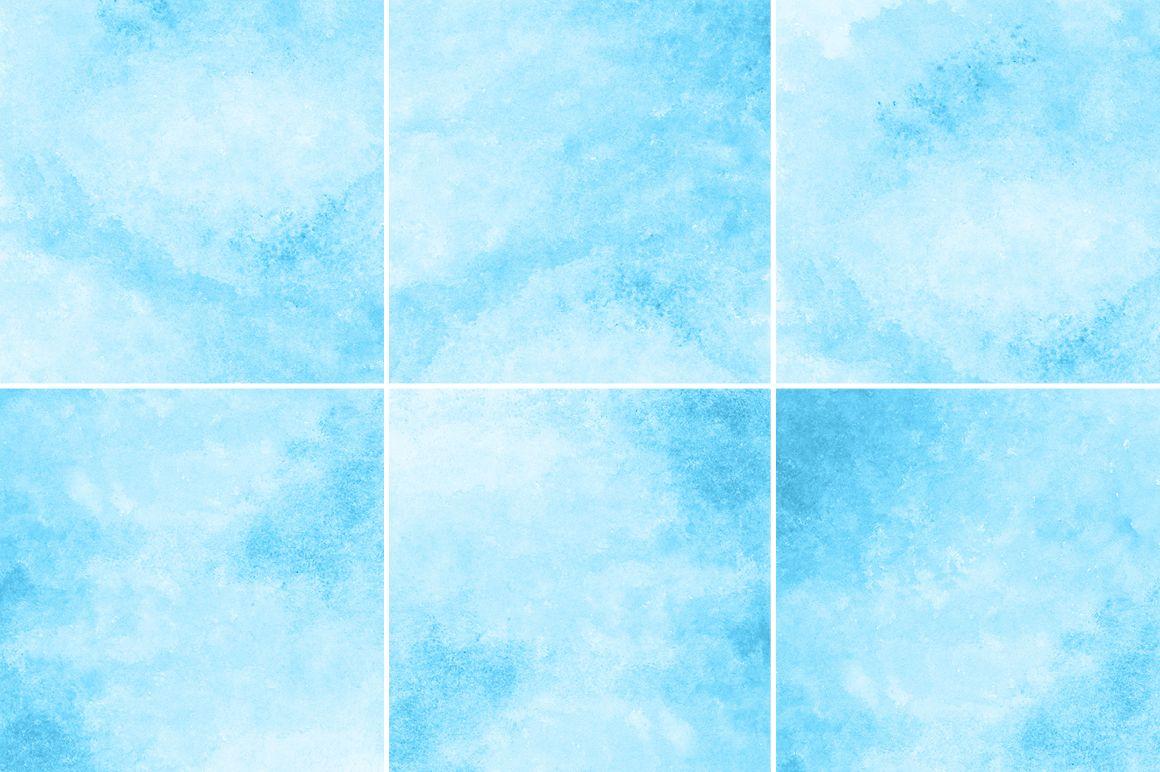 Bright Blue Watercolor Texture Background by DESIGN BY nube
